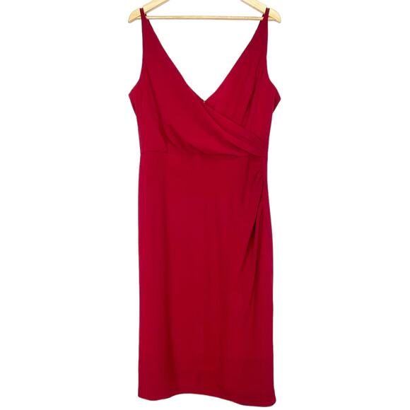 Dress The Population Anita Crepe Cocktail Dress in Garnet Red, XXL - Picture 7 of 15